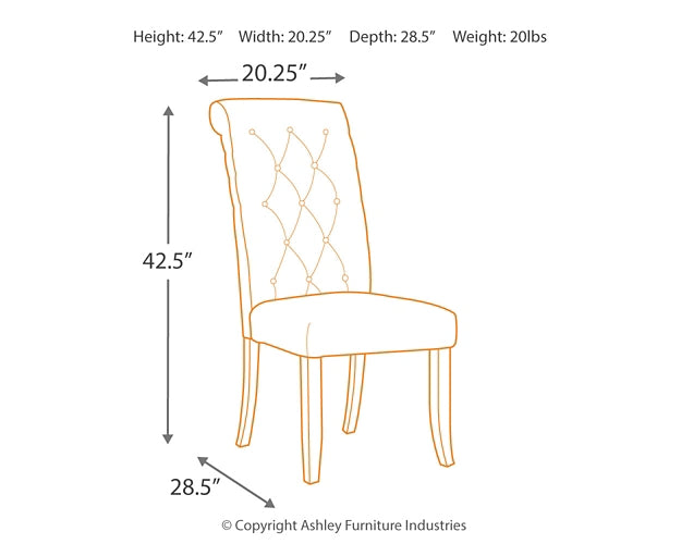 Tripton Dining UPH Side Chair (2/CN)