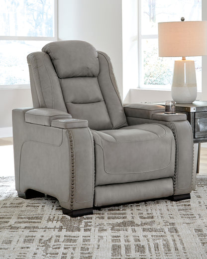 The Man-Den PWR Recliner/ADJ Headrest