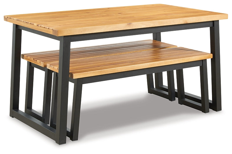 Town Wood Dining Table Set (3/CN)