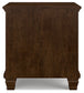 Danabrin Full Panel Bed with Mirrored Dresser, Chest and Nightstand