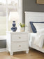 Fortman Twin Panel Bed with Mirrored Dresser and Nightstand