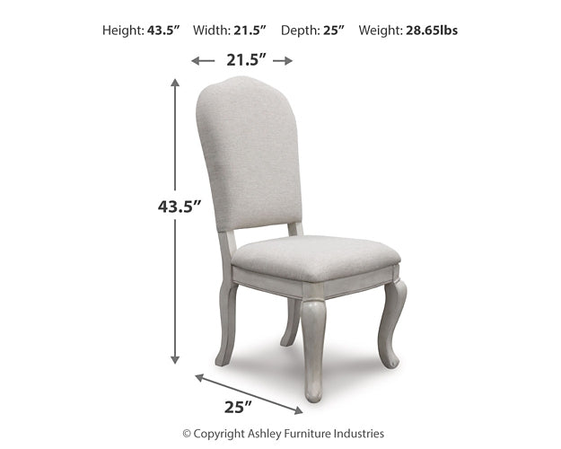 Arlendyne Dining Table and 8 Chairs with Storage