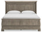 Lexorne California King Sleigh Bed with Mirrored Dresser and 2 Nightstands