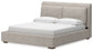 Cabalynn King Upholstered Bed with Mirrored Dresser, Chest and 2 Nightstands