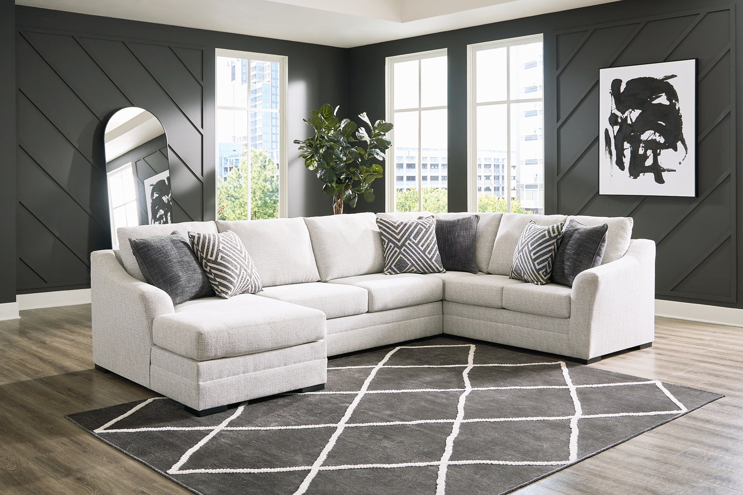 Koralynn 3-Piece Sectional with Ottoman