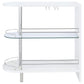 Adolfo Rectangular 2-tier Home Bar Table White High Gloss