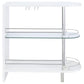 Adolfo Rectangular 2-tier Home Bar Table White High Gloss