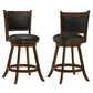 Broxton Upholstered Swivel Counter Chair Chestnut (Set of 2)