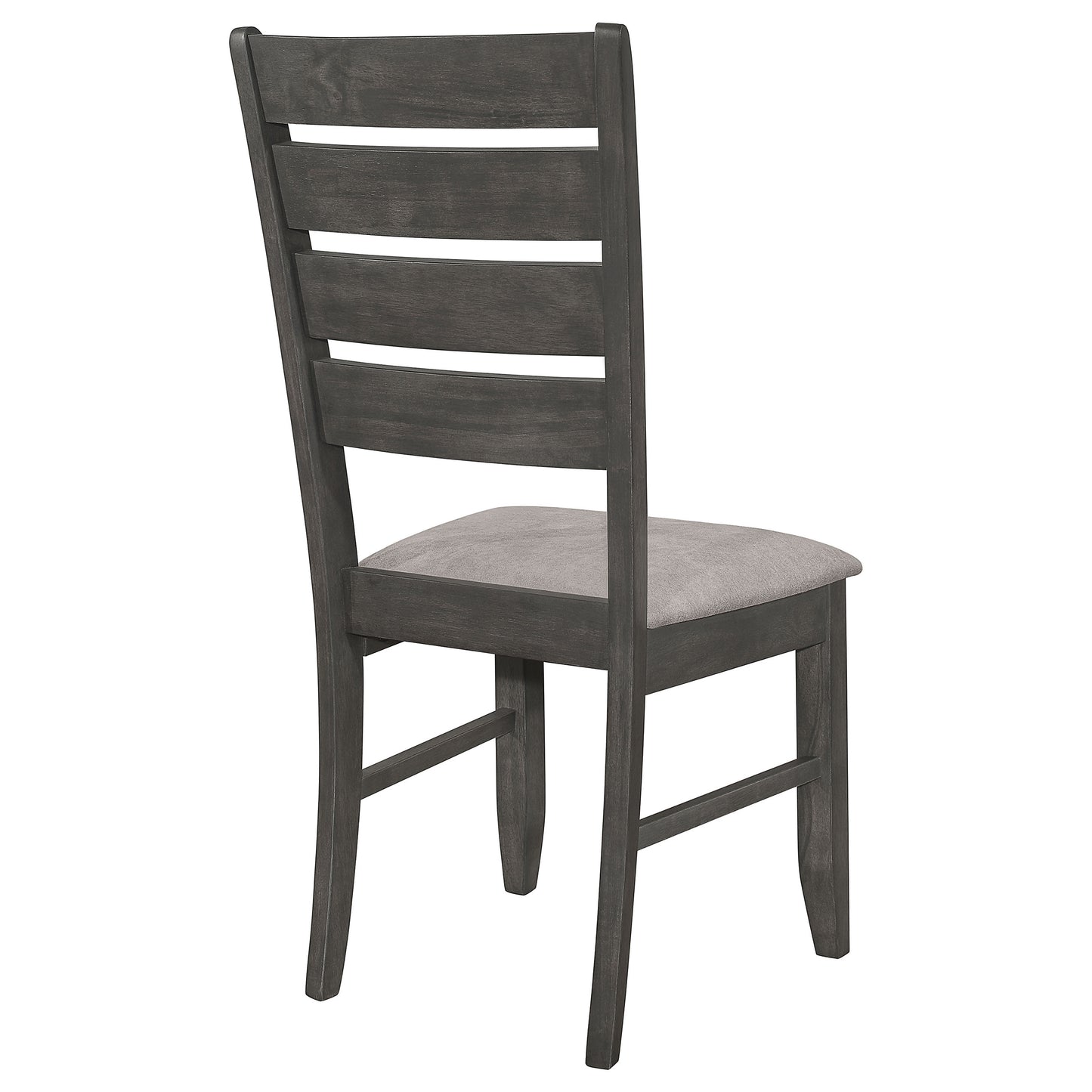 Dalila Wood Dining Side Chair Dark Grey (Set of 2)