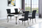 Betty Velvet Upholstered Dining Side Chair Black (Set of 4)