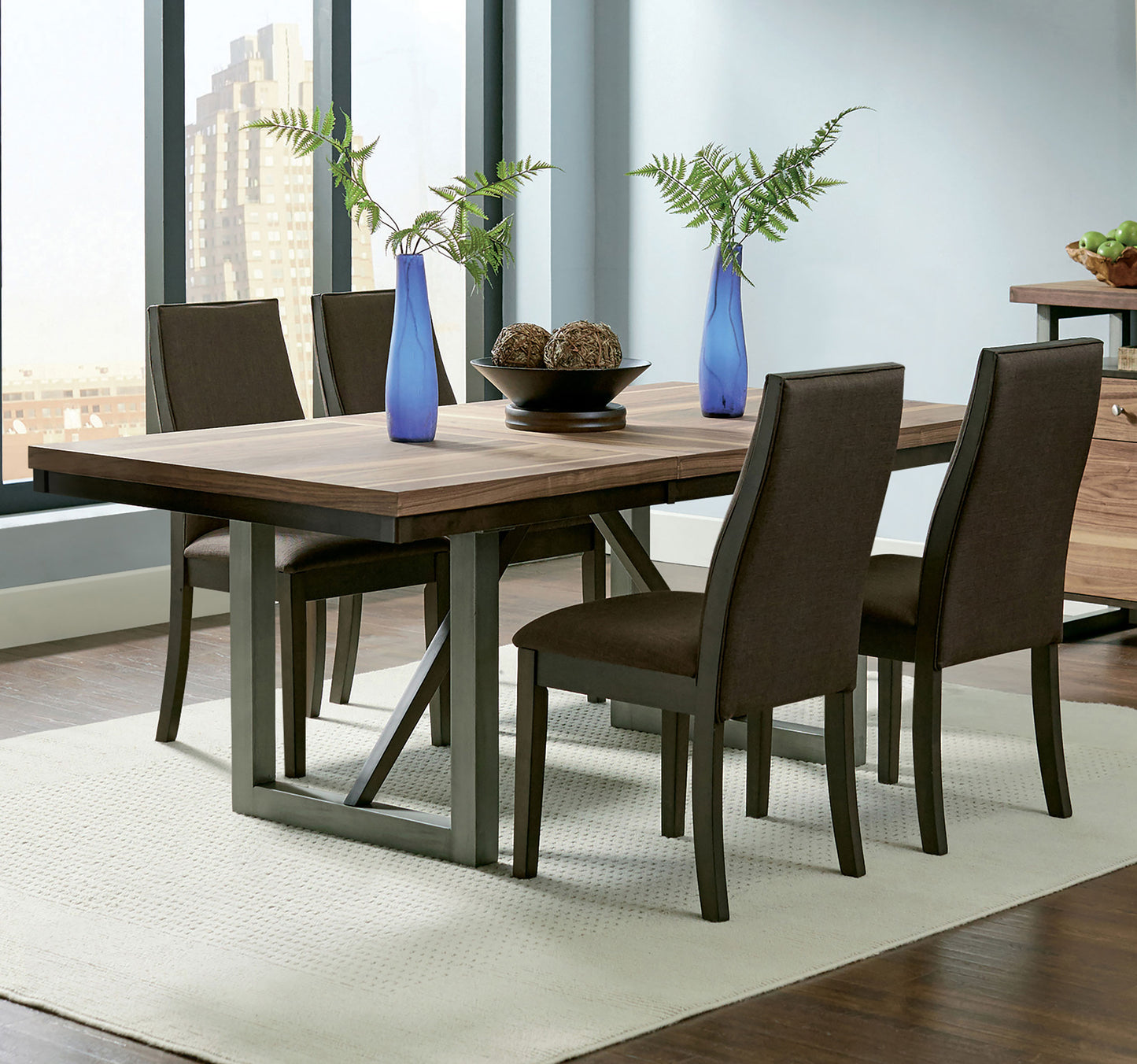 Spring Creek 5-piece Rectangular Dining Table Set Chocolate