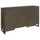 Kelly 3-drawer Storage Dining Sideboard Buffet Dark Grey