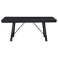 Newport Rectangular 72-inch Wood Trestle Dining Table Black