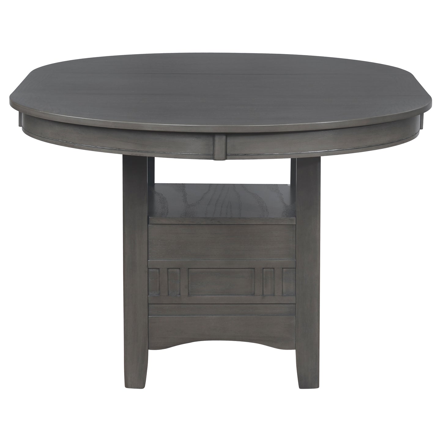 Lavon Oval 60-inch Extension Leaf Dining Table Medium Grey