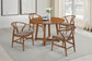 Dinah Wood Wishbone Dining Side Chair Walnut (Set of 2)