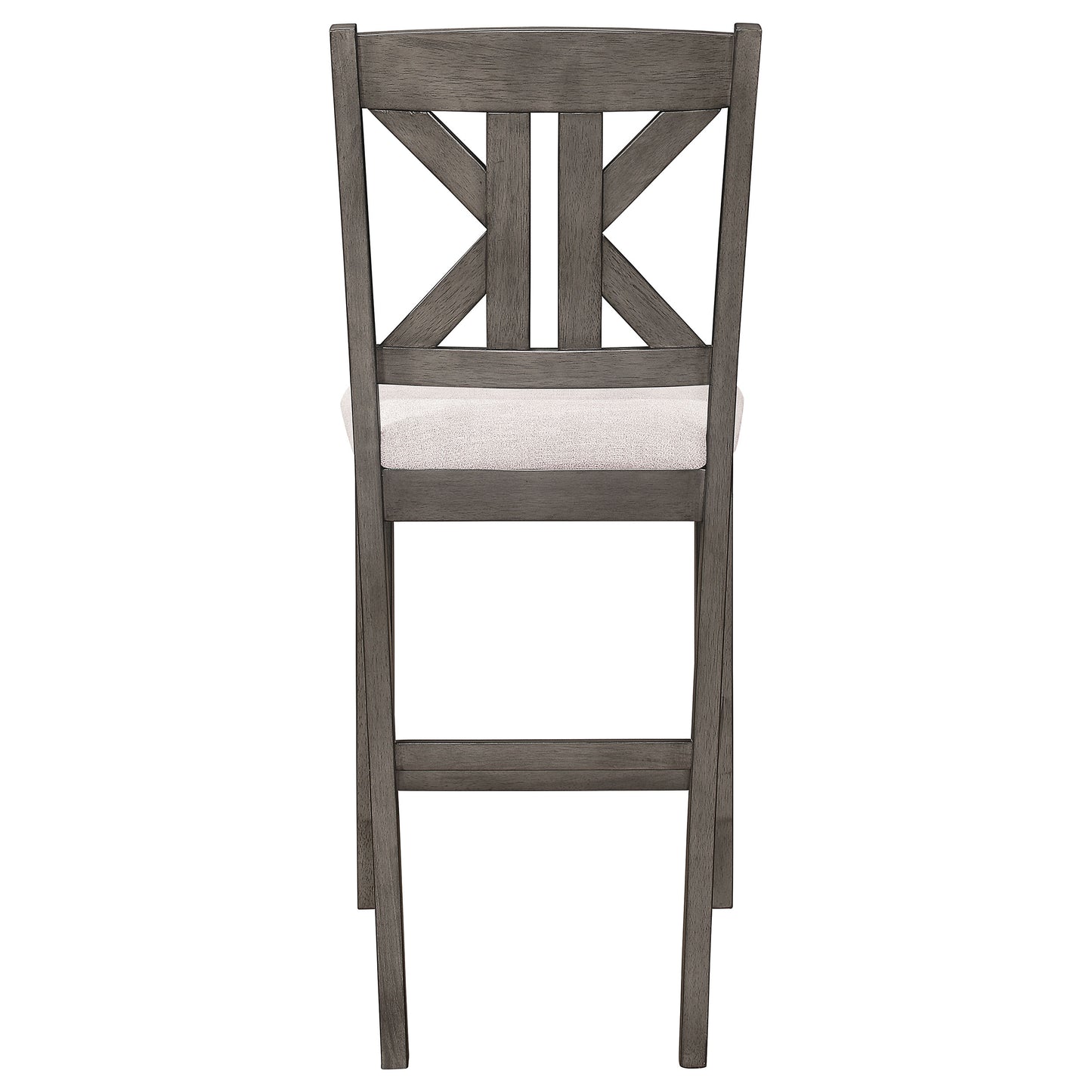 Athens Wood Counter Chair with Cushion Barn Grey (Set of 2)