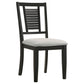 Appleton Wood Dining Side Chair Washed Black (Set of 2)