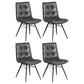 Aiken Upholstered Dining Side Chair Charcoal (Set of 4)