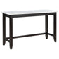 Toby 60-inch Marble Counter Dining Table Rustic Espresso