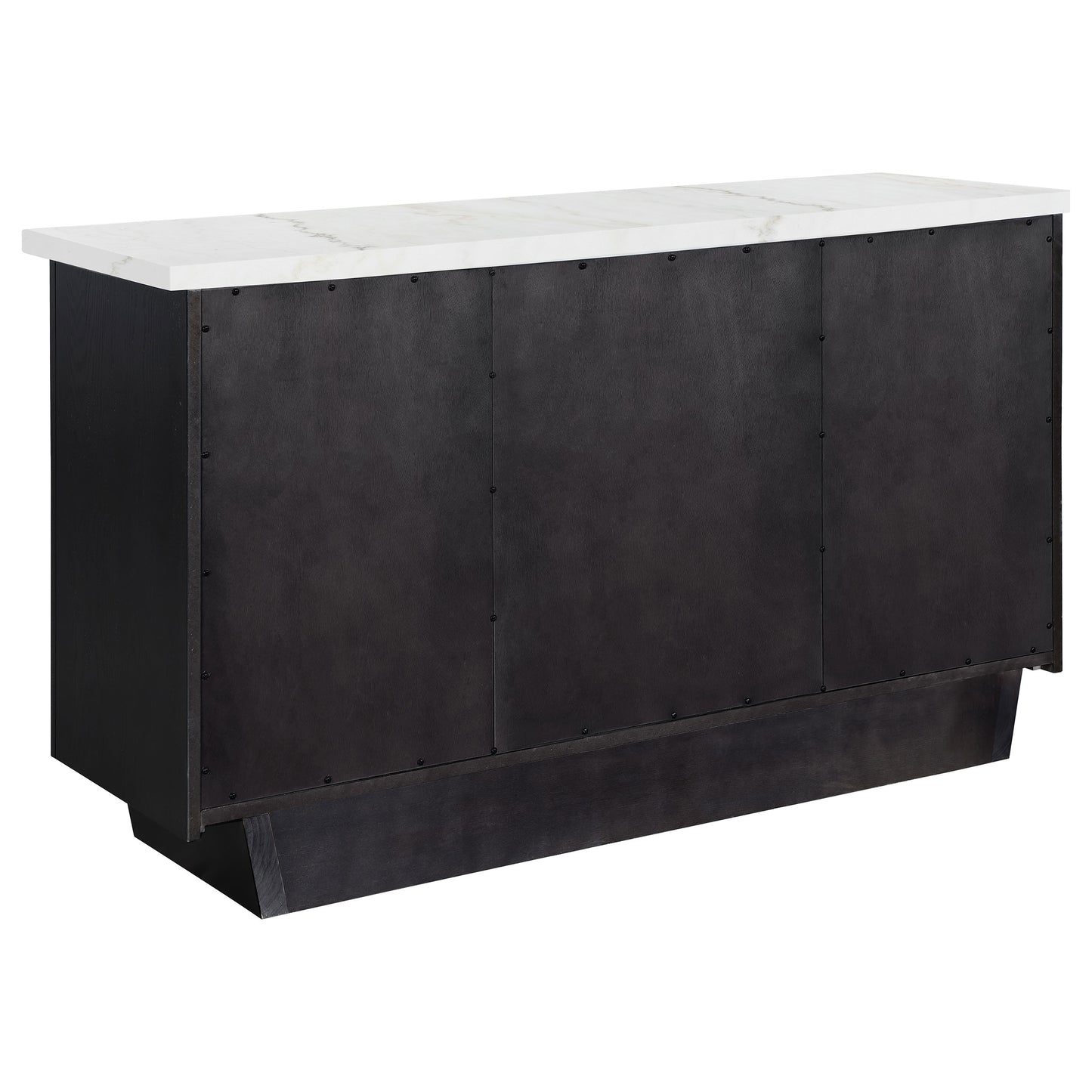 Sherry 3-drawer Marble Top Sideboard Buffet Rustic Espresso