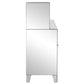 Yvaine 2-door Mirrored Acrylic Home Bar Wine Cabinet Silver