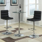 Abiline Round 24-inch Glass Top Bistro Bar Table Chrome