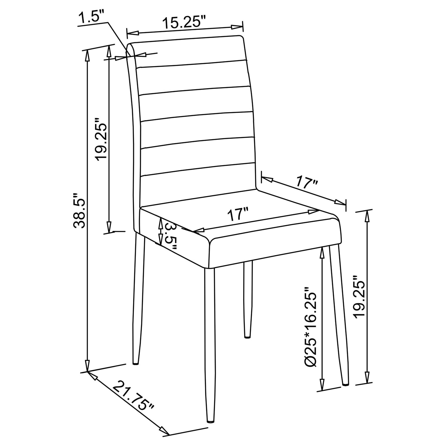 Maston Upholstered Dining Side Chair White (Set of 4)