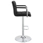 Palomar Adjustable Height Bar Stool Black and Chrome