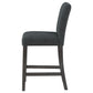 Alba Boucle Upholstered Counter Chair Black (Set of 2)