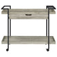 Ventura 1-drawer Engineered Wood Bar Cart Grey Driftwood