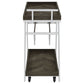 Kinney 1-drawer Engineered Wood Bar Cart Rustic Grey