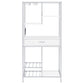 Figueroa 5-shelf Wine Storage Bar Cabinet White High Gloss