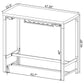 Norcrest 47-inch Acrylic Leg Bar Table White High Gloss