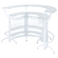 Dallas 3-piece Curved Freestanding Home Bar Cabinet White