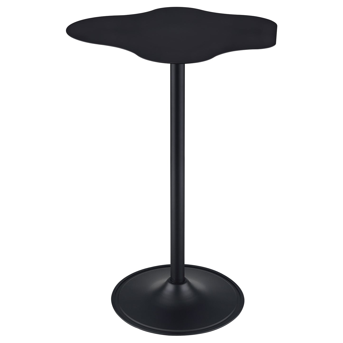 Keanu Curved 29-inch Cloud-Shaped Bistro Bar Table Black