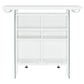 Acosta Freestanding Home Bar Wine Cabinet White High Gloss