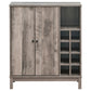 Cheyenne 2-door Home Bar Wine Cabinet Weathered Acacia