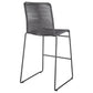 Jerome Woven Rope Metal Bar Chair Charcoal (Set of 2)