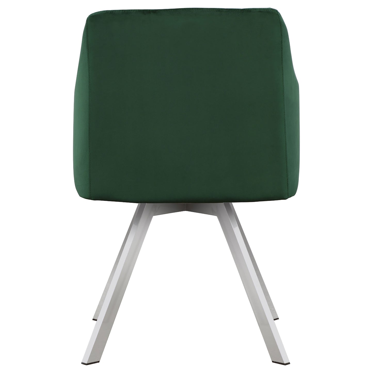 Arika Velvet Upholstered Swivel Dining Arm Chair Green