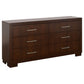 Jessica 4-piece Eastern King Bedroom Set Cappuccino