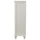 Sandy Beach 8-drawer Door Chest Cream White