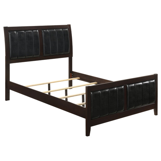 Carlton Wood California King Panel Bed Cappuccino