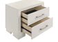 Jessica 2-drawer Nightstand Cream White