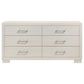 Jessica 6-drawer Dresser Cream White