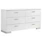 Felicity 6-piece California King Bedroom Set White Gloss