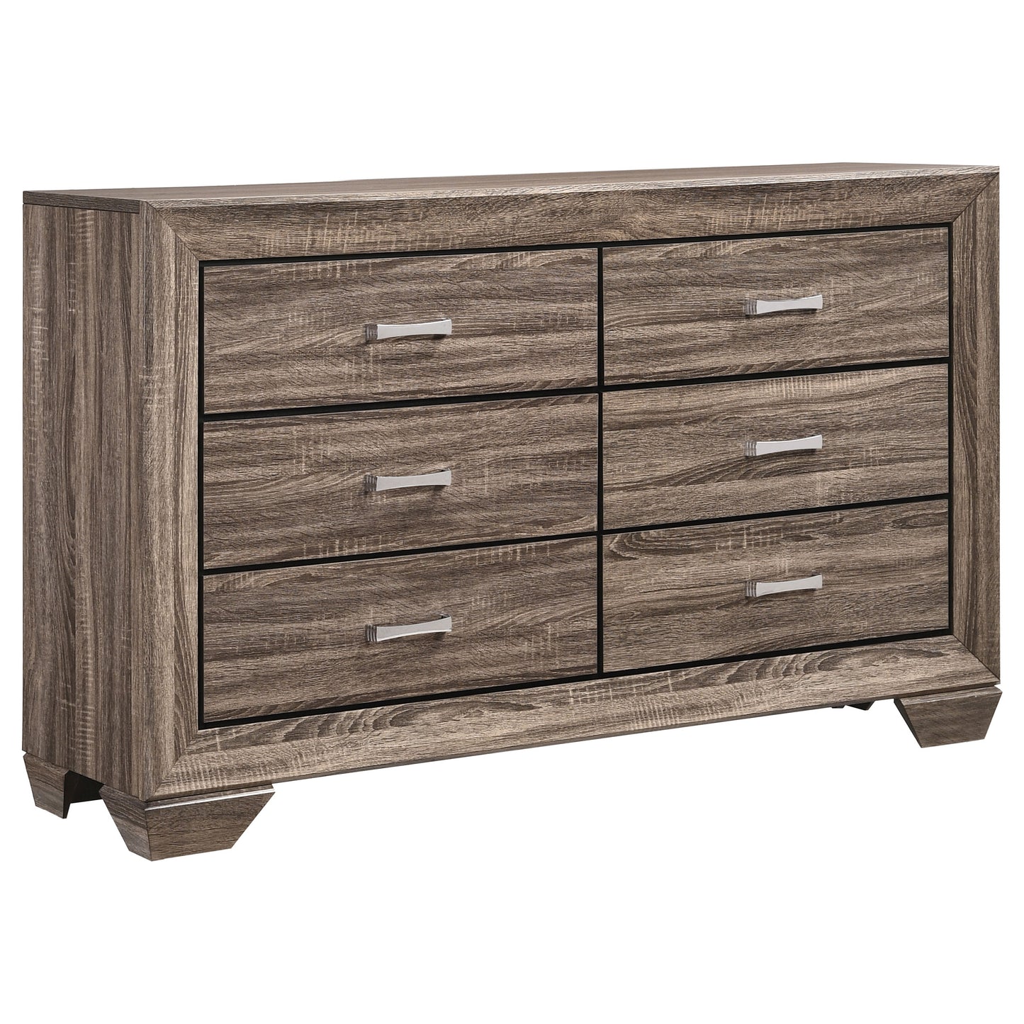 Kauffman 4-piece California King Bedroom Set Washed Taupe