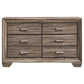 Kauffman 4-piece California King Bedroom Set Washed Taupe