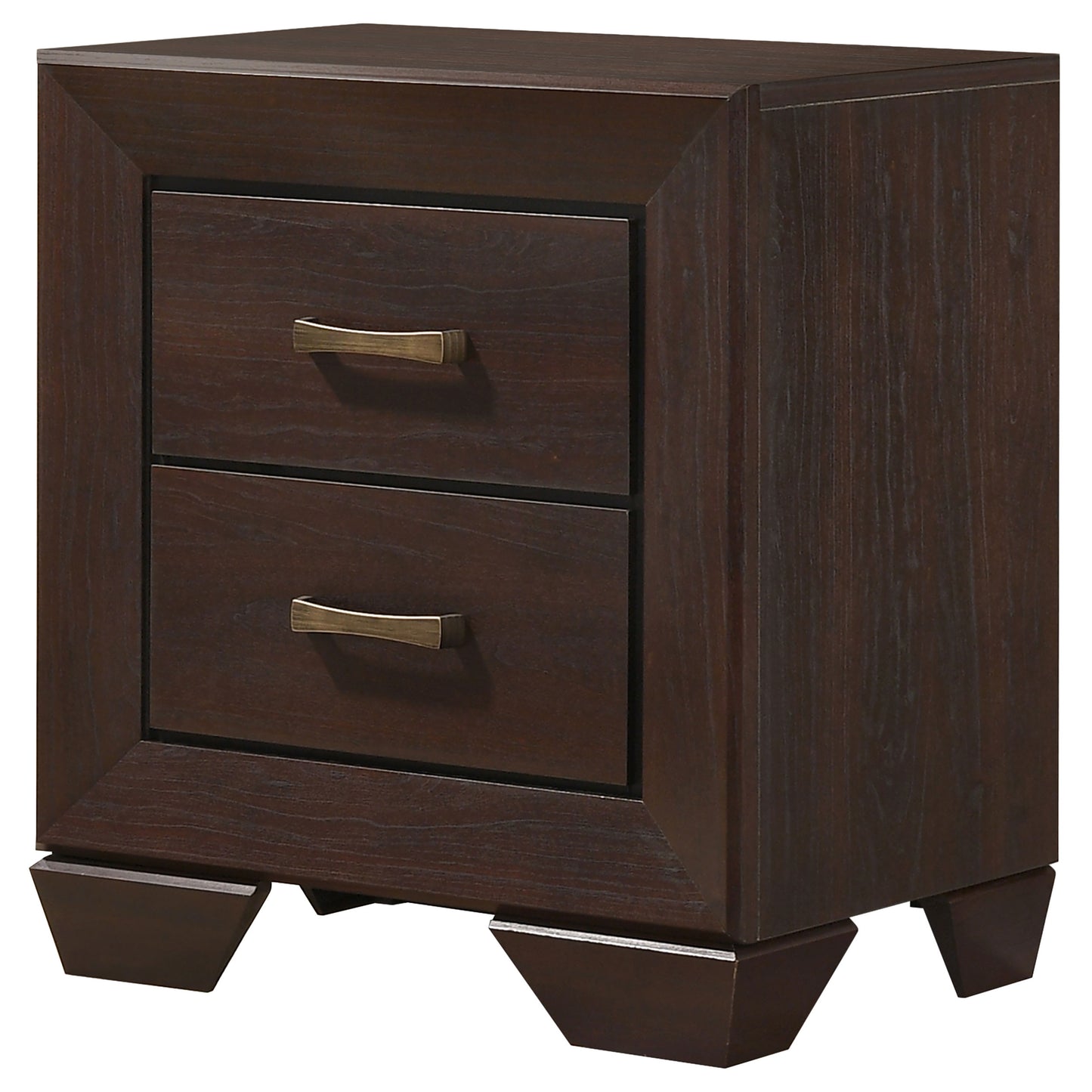 Kauffman 2-drawer Nightstand Dark Cocoa