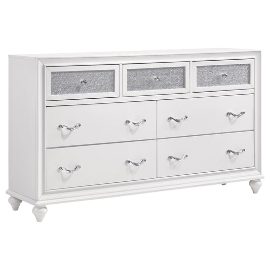 Barzini 7-drawer Dresser White