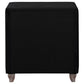 Deanna Upholstered 2-drawer Nightstand Black